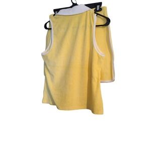 Boston Proper Medium French Terry Cloth Yellow Tank Top/Skorts